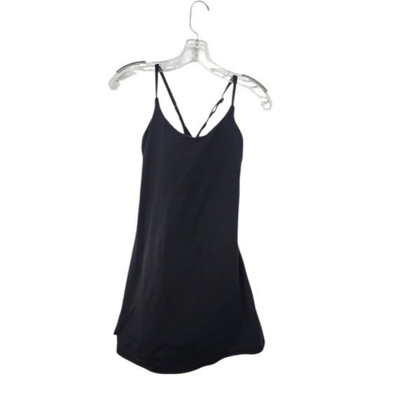 Halara Black Everyday Casual Dress Mini Built-In Bra Activewear Athleisure - Picture 1 of 6